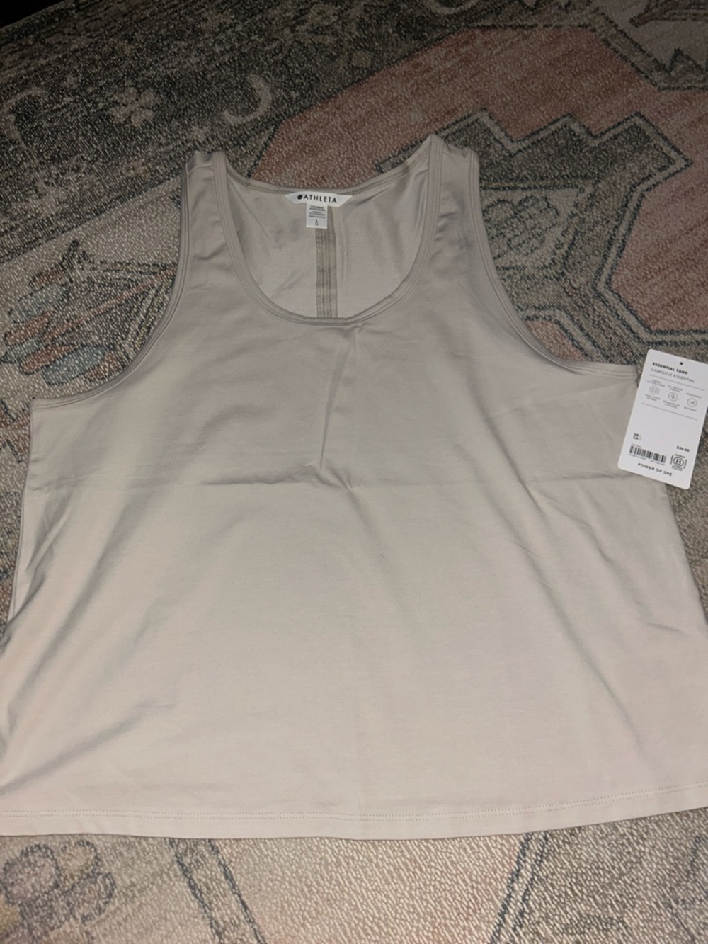Athleta Women’s Light Beige Tank Top NWT Large